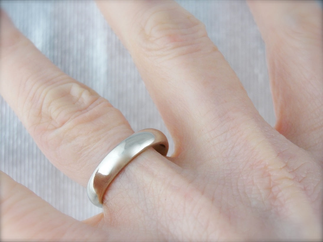 White Gold Wedding Band