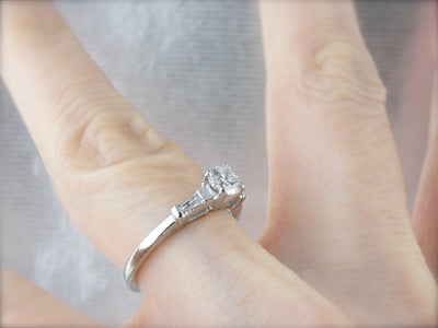 Classic Diamond Engagement Ring in Platinum