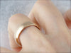 Antique 18 Karat Rose Gold Wedding Band, Unisex Size For Him or Her, Wide, Simple Antique Ring
