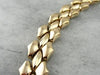 Polished Yellow Gold Snake Link Necklace