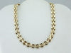 Polished Yellow Gold Snake Link Necklace