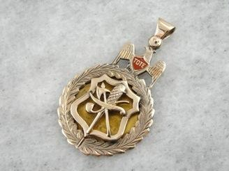 Antique Masonic Tote Medallion