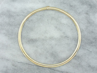 Yellow Gold Collar Necklace