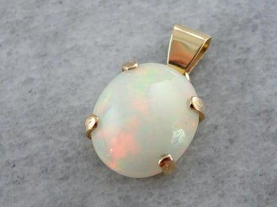 October Baby, Fine Ethiopian Opal Pendant