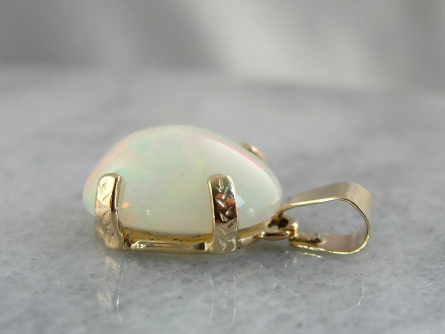 October Baby, Fine Ethiopian Opal Pendant