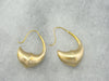 Ancient Greek, Roman or Etruscan Earrings in Brushed Gold, Created by the Metropolitan Museum of Art