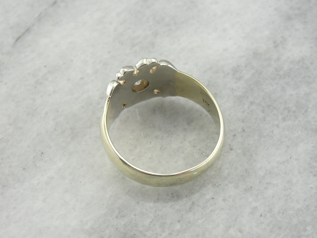 Diamond, Masonic Double Headed Eagle Ring, Scottish Rite