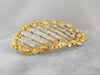 Seed Pearl Curved Brooch Pin or Hairpiece from Victorian Era