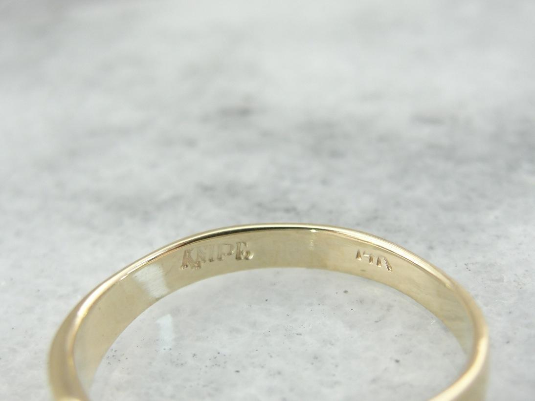 Pretty and Classic Sapphire and Diamond Anniversary Ring