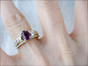 Pink Sapphire Engagement or Everyday Ring with Diamond Accents