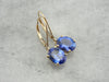 Blue Tanzanite Drop Earrings, Perfect Bridal Gift, Heirloom Quality Stones