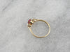 Pretty Pink Sapphire Three Stone Engagement Ring