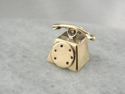 BRRRRING! ... It's For You!   Vintage Telephone Charm or Pendant
