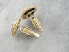 Vintage Onyx and Diamond Cufflinks with Rope Edge in Fine Gold