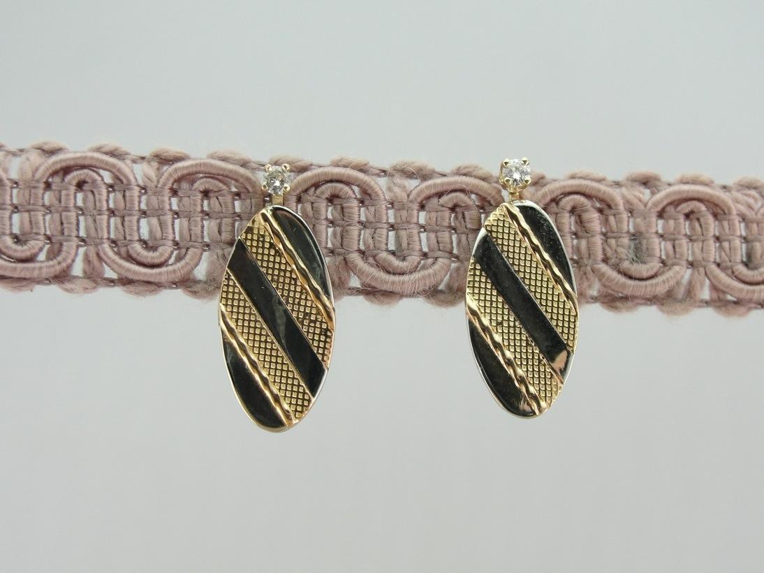 Subtle Simplicity, Vintage Cufflink and Diamond Earrings