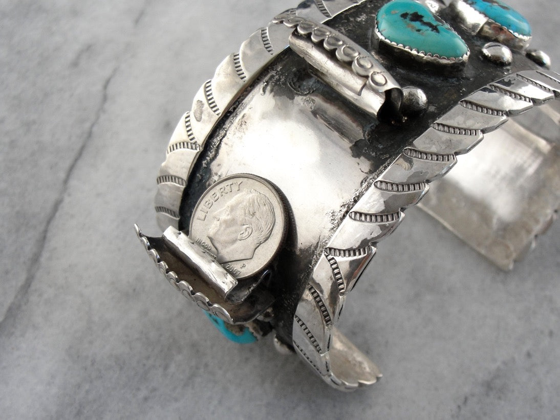 Native American Turquoise Cuff Watch Band