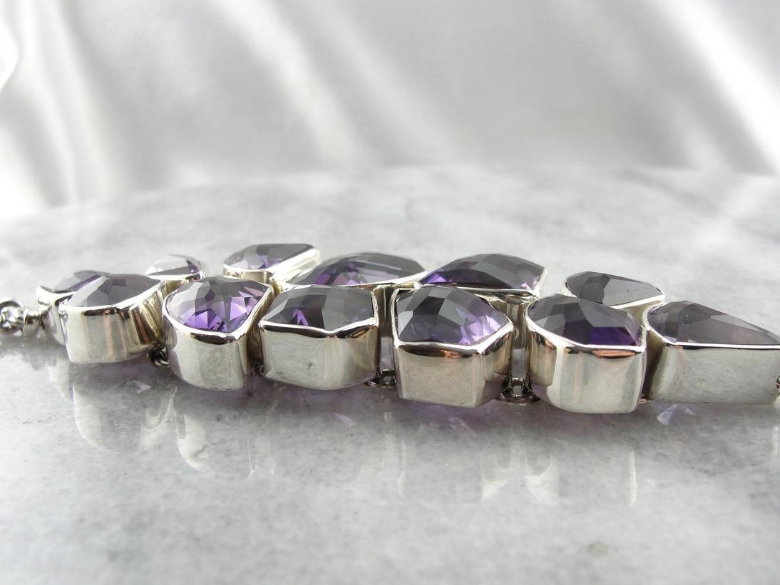 Rock Candy, Fabulous and Fun Amethyst Bracelet