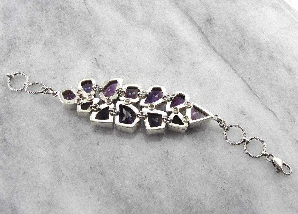Rock Candy, Fabulous and Fun Amethyst Bracelet
