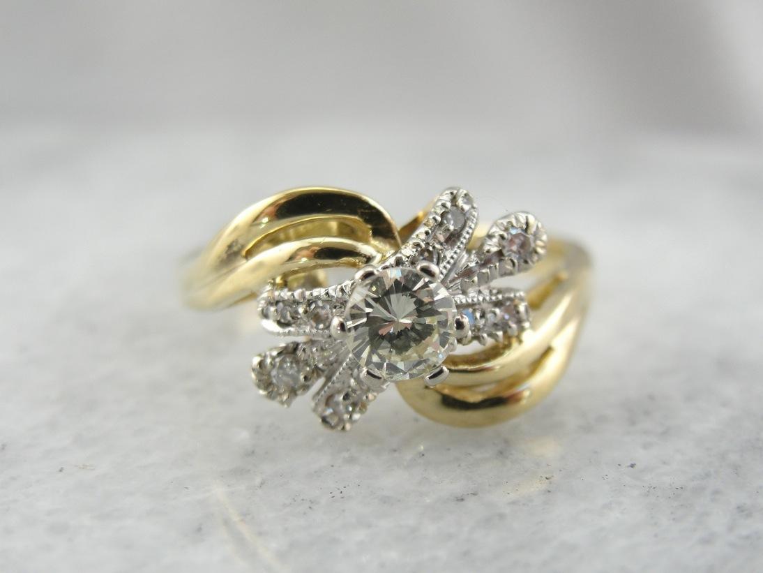 Diamond Studded and Versatile Cocktail Ring