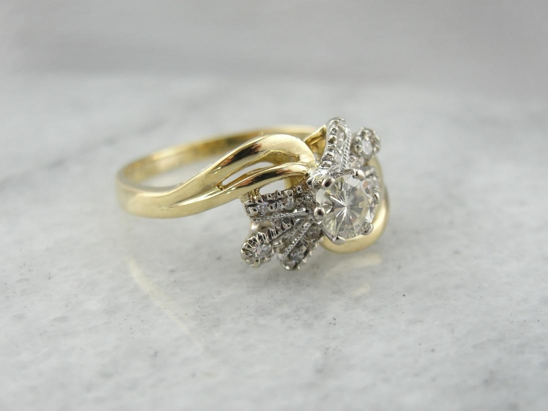 Diamond Studded and Versatile Cocktail Ring