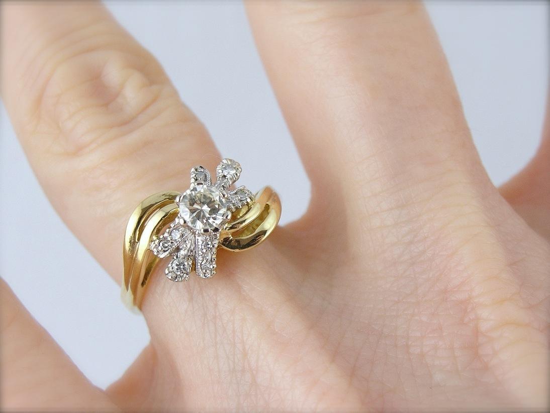 Diamond Studded and Versatile Cocktail Ring
