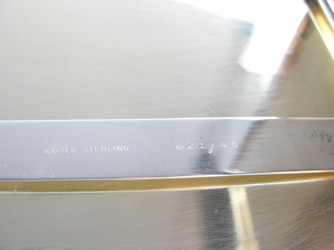 Vintage Sterling Silver and Gold Cigarette Case