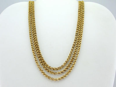 Victorian Revival Three Strand Necklace
