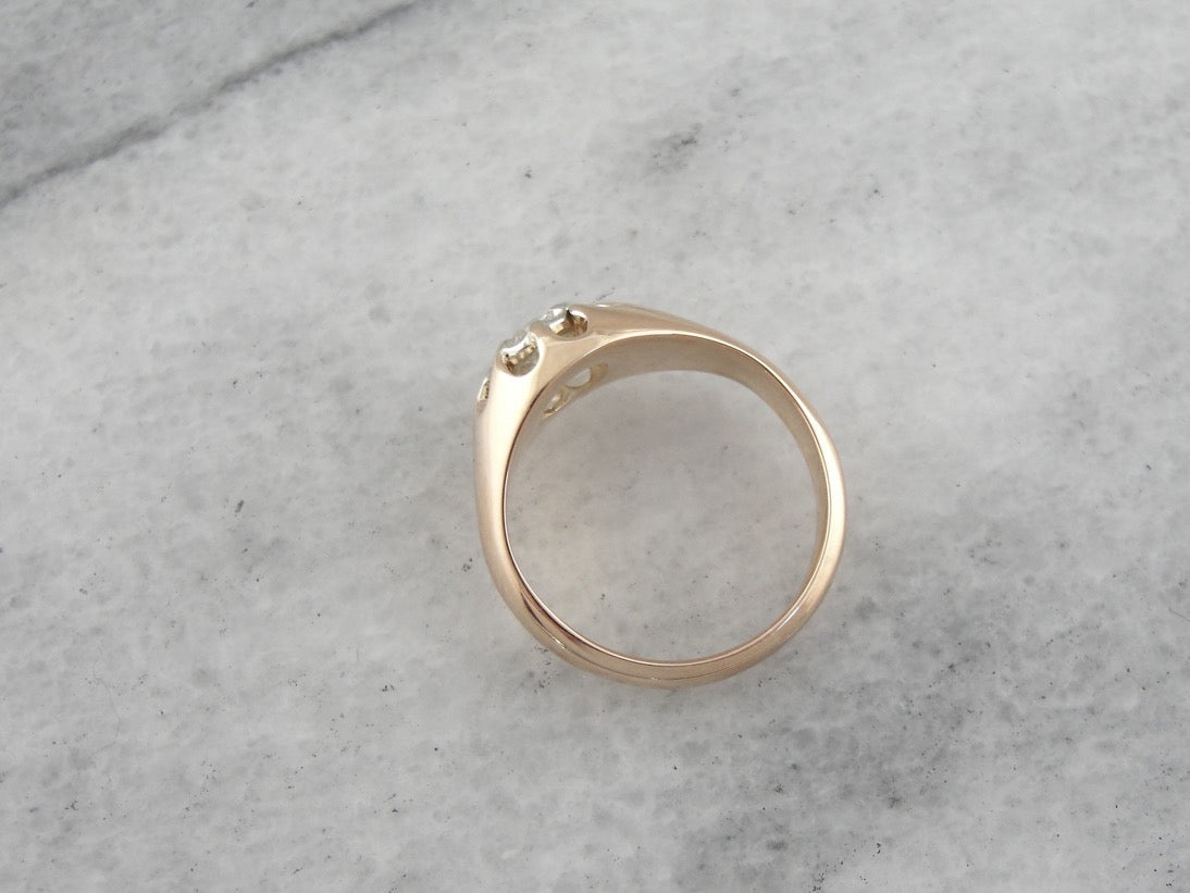 Belcher Set Diamond Solitaire Engagement Ring