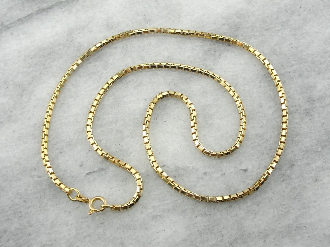 Cadena de eslabones de caja rectangular