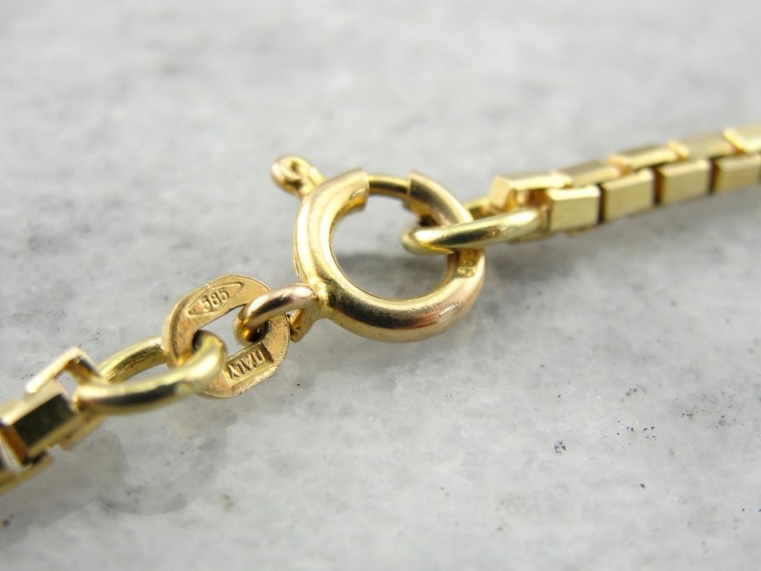 Cadena de eslabones de caja rectangular