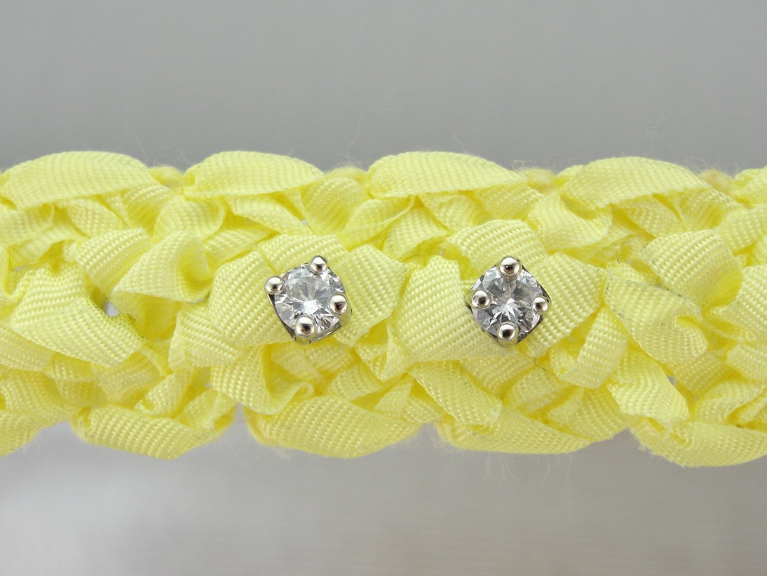 Timeless Diamond Stud Earrings in White Gold