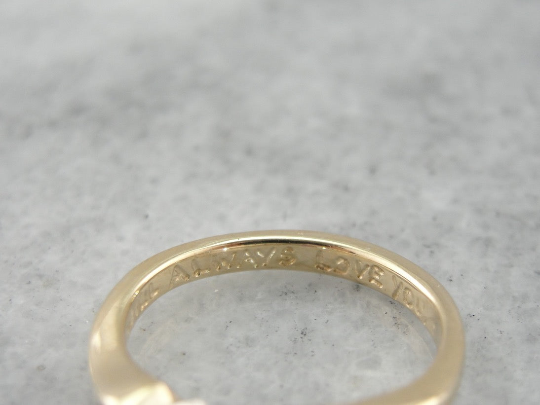 Pink Sapphire Engagement Ring with Diamond Accented Shoulders