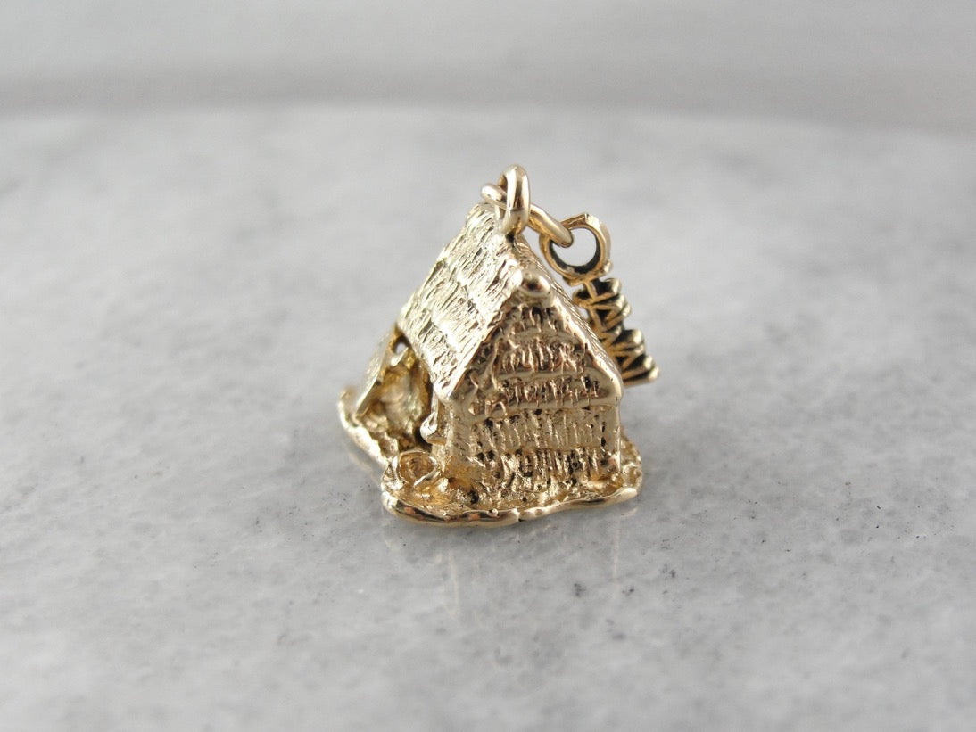 ¡Aloha! Casa hawaiana con techo de paja, encanto de oro macizo de Hawái