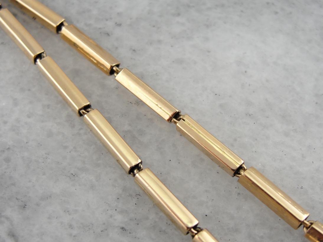 Modernist and Ancient: Tribal Style  Link Necklace with Decorative Charms