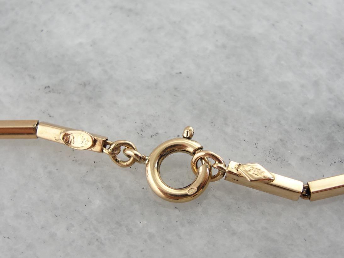 Modernist and Ancient: Tribal Style  Link Necklace with Decorative Charms