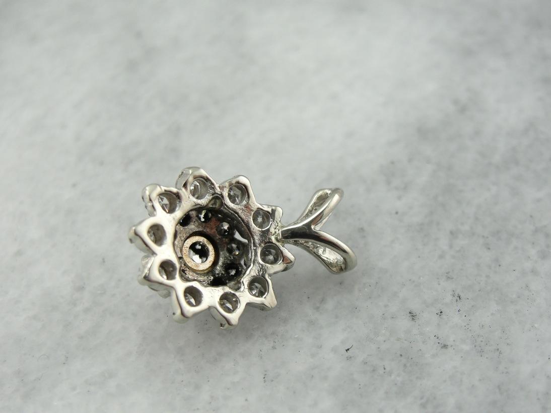 Dazzling Diamond Cluster Pendant