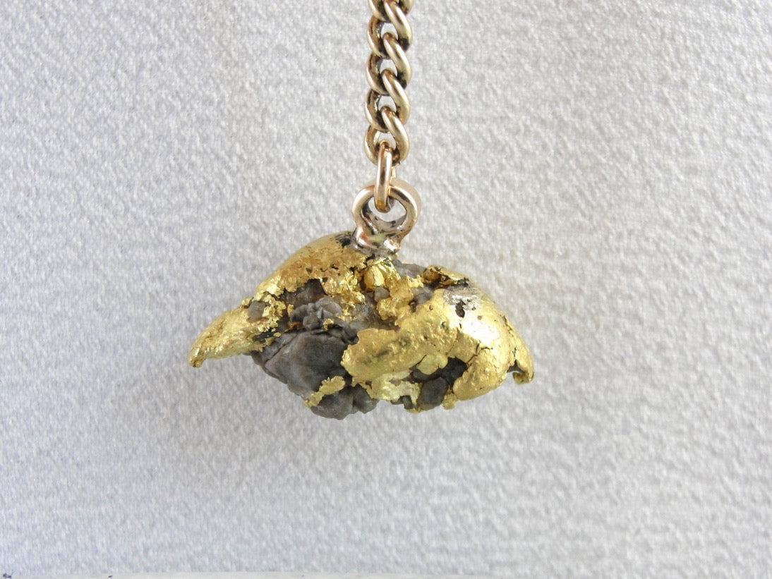 Pure Gold Nugget Key Fob