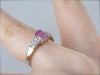 The Perfect Pink Sapphire and Diamond Engagement