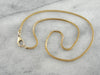Polished Yellow Gold Unisex Snake Chain with Heavy Look