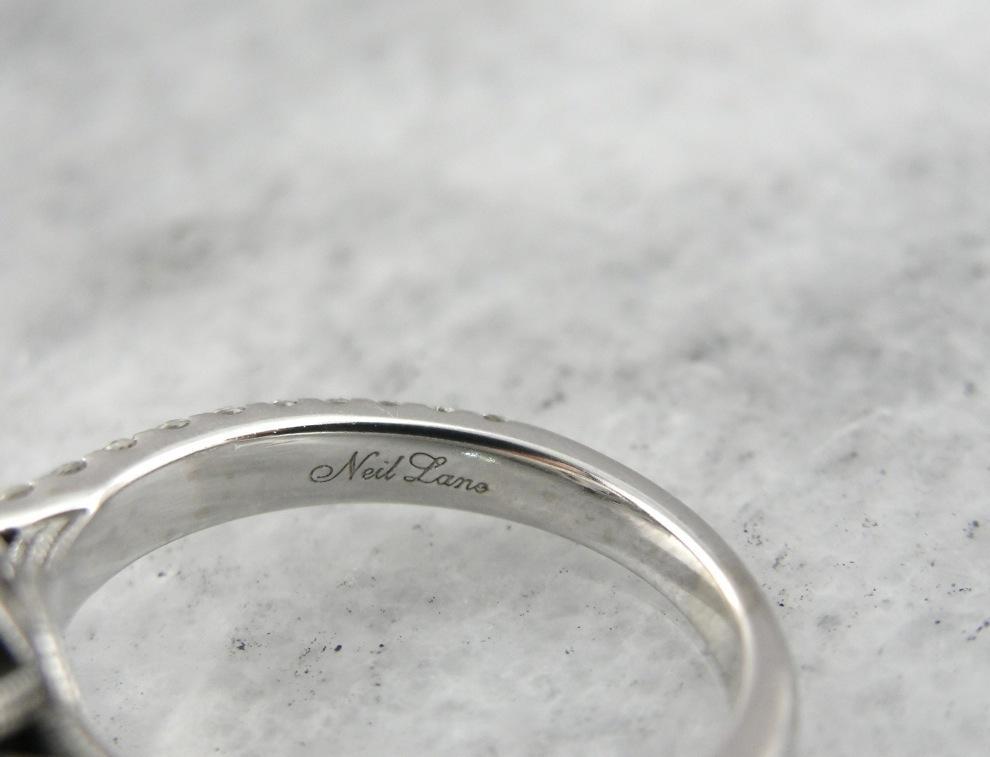 Contemporary Sapphire and Diamond Engagement Ring