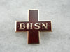 Vintage Behavioral Health Service North Red Cross Brooch