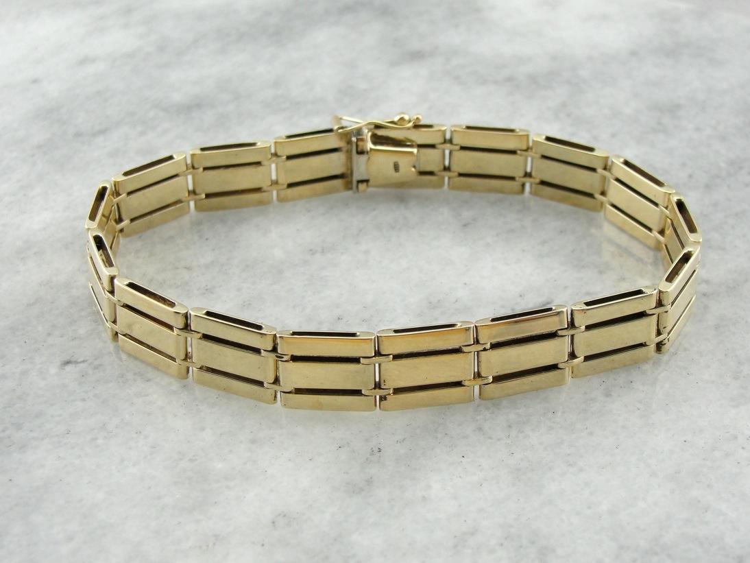 Vintage Golden Gate Link Bracelet