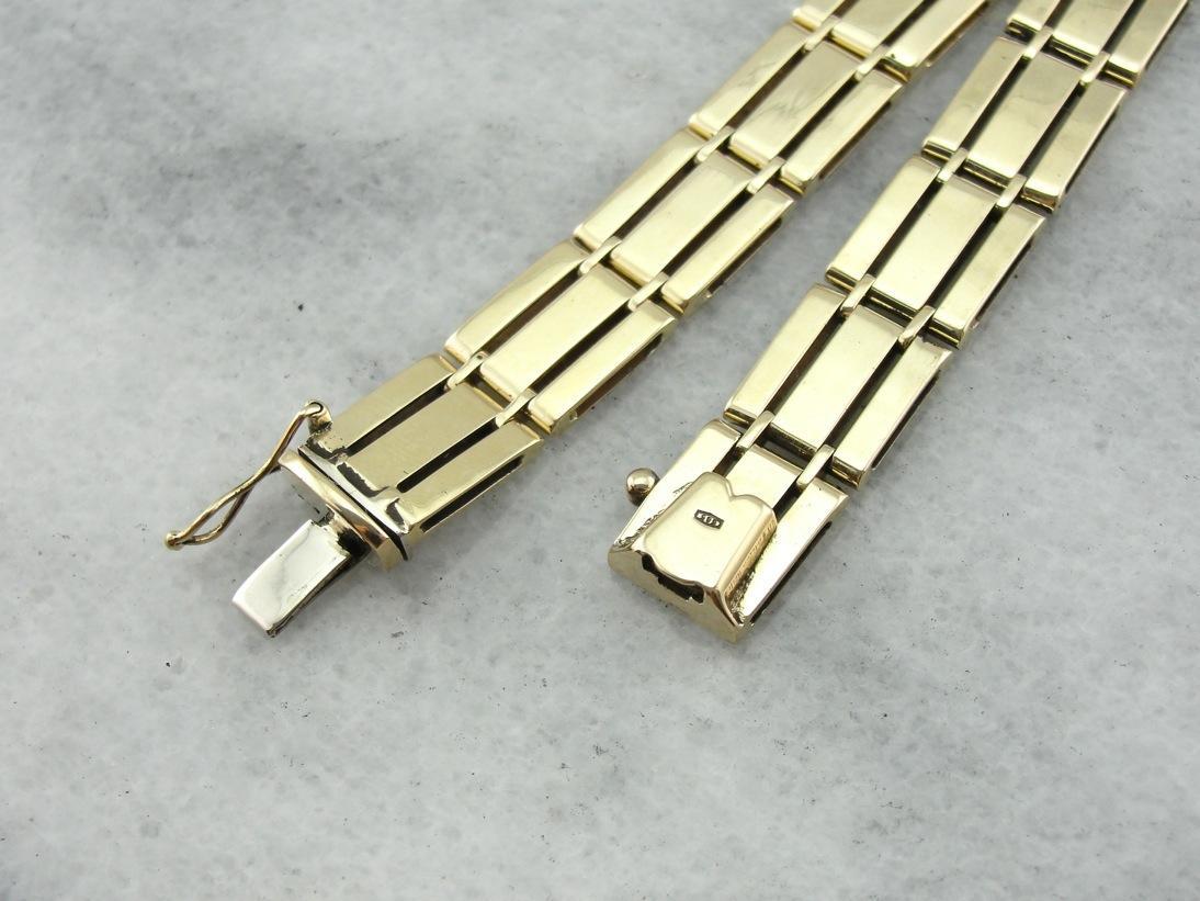 Vintage Golden Gate Link Bracelet