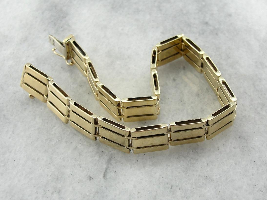 Vintage Golden Gate Link Bracelet