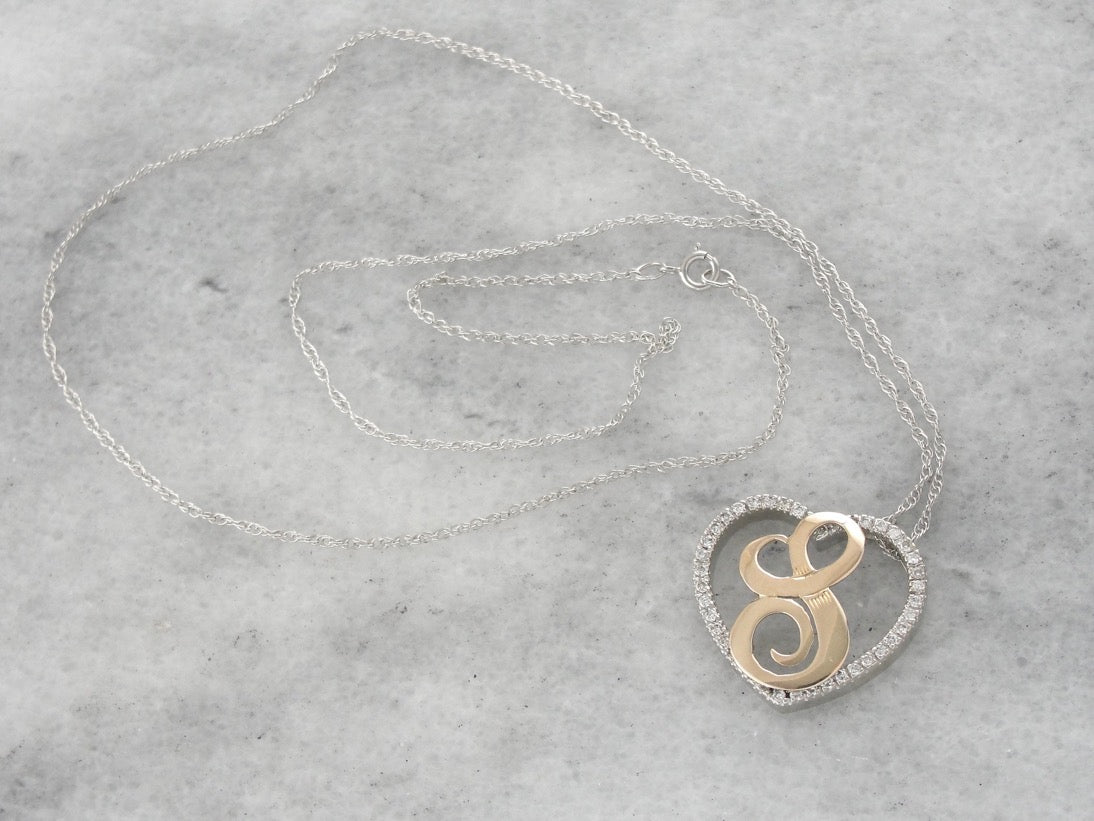 Someone Special, Diamond Heart and L Monogram Necklace