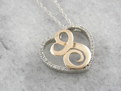 Someone Special, Diamond Heart and L Monogram Necklace