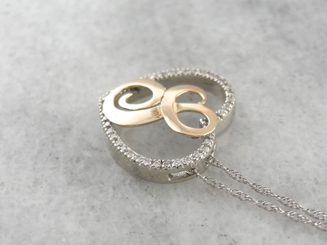 Someone Special, Diamond Heart and L Monogram Necklace
