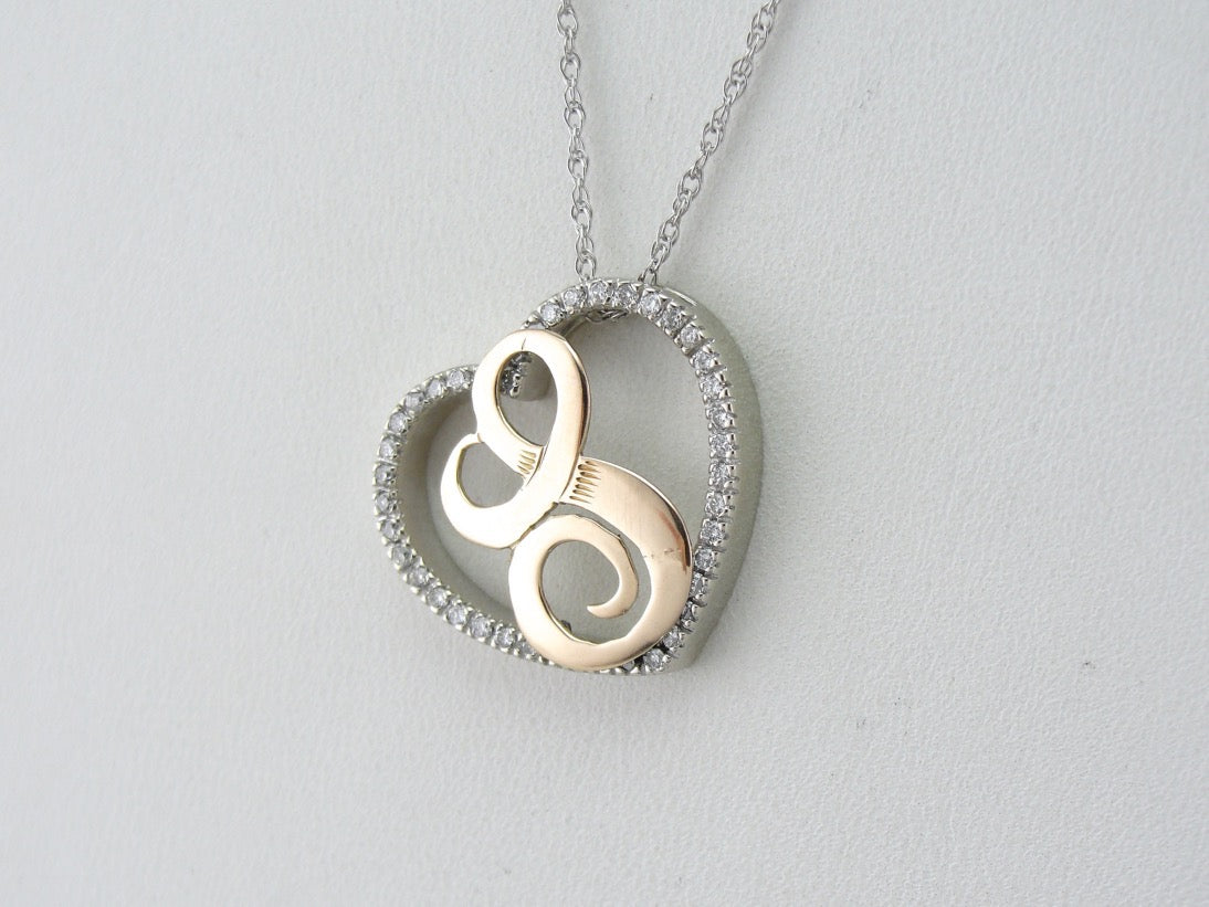 Someone Special, Diamond Heart and L Monogram Necklace
