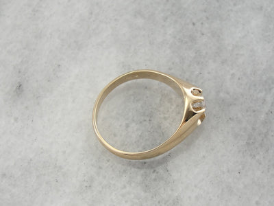 Antique Diamond Engagement Ring in Belcher Setting