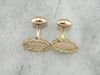 Antique Yellow Gold Cufflinks, Ready to Engrave
